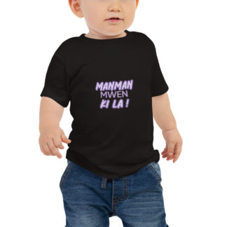 T-shirt en Jersey pour Bébé Manman mwen ki la