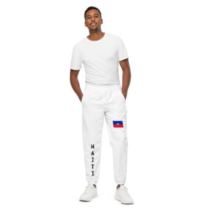 Pantalon de survêtement unisexe blanc HAITI