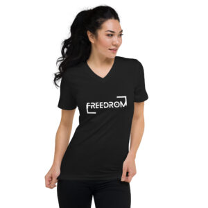 T-shirt femme à Manches Courtes et Col V FREEDROM