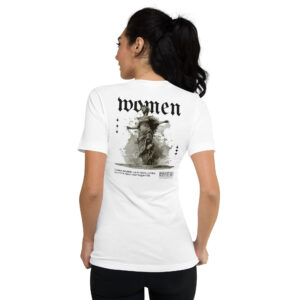 T-shirt femme à Manches Courtes et Col V WOMAN