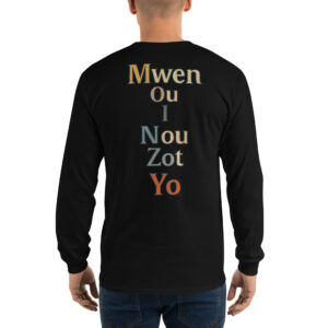 T-shirt à manches longues homme PRONOM PERSONNEL CREOLE