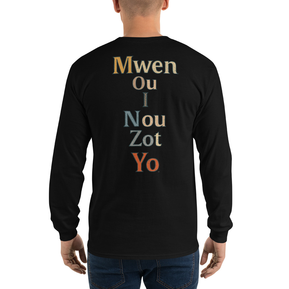 T-shirt à manches longues homme PRONOM PERSONNEL CREOLE