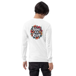 T-shirt à manches longues pour homme flower