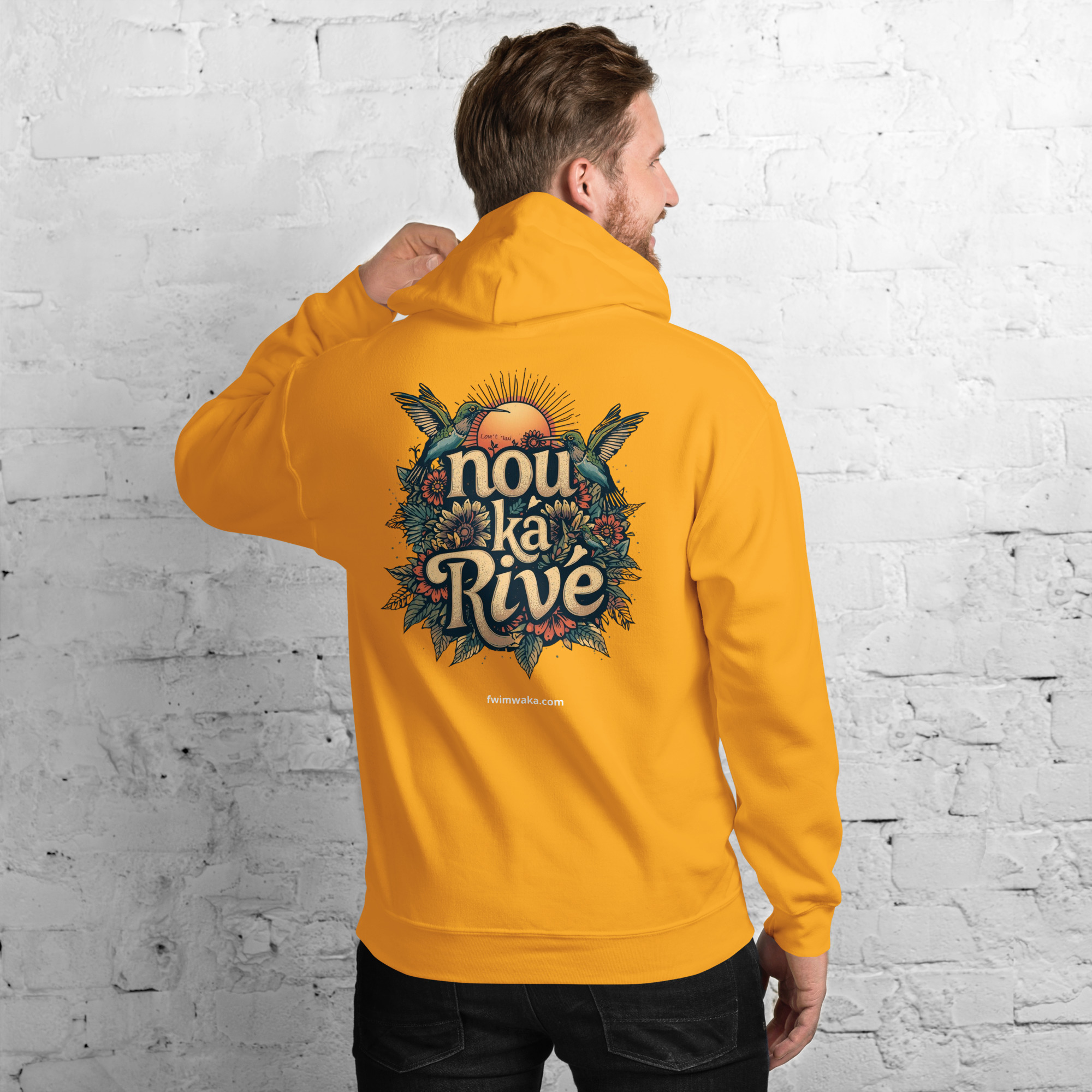 Sweat à capuche unisexe NOU KA RIVE FF – Image 15