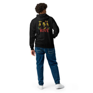 Sweat à capuche épais unisexe à fermeture éclair NOU KA RIVE RASTA