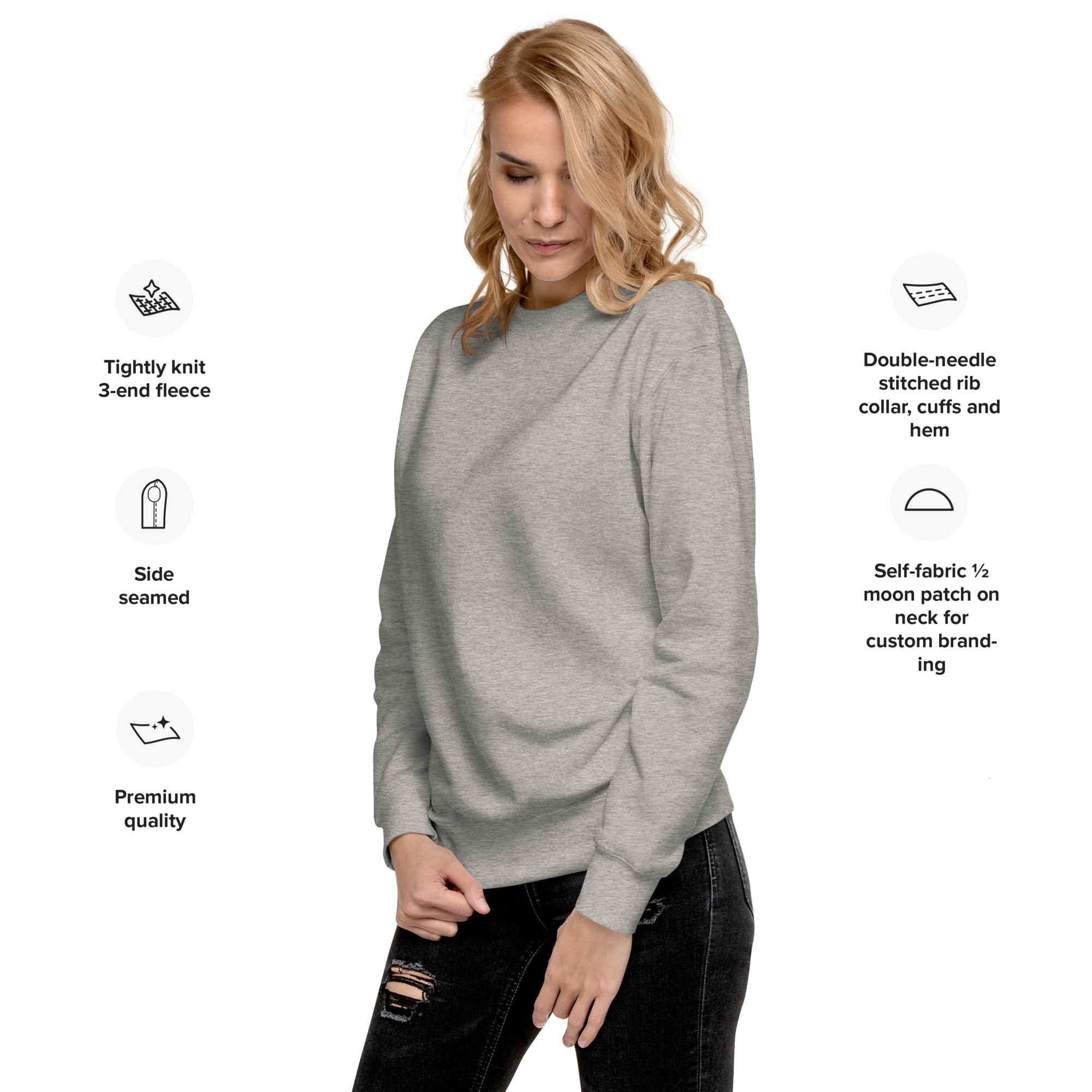 Sweatshirt premium unisexe NOU KA RIVE PENCIL – Image 4