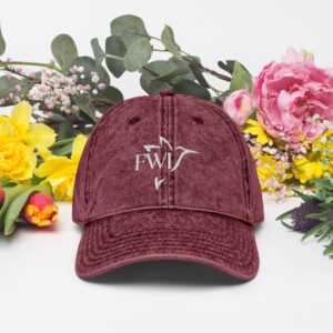 Casquette Vintage en Sergé de Coton Unisexe