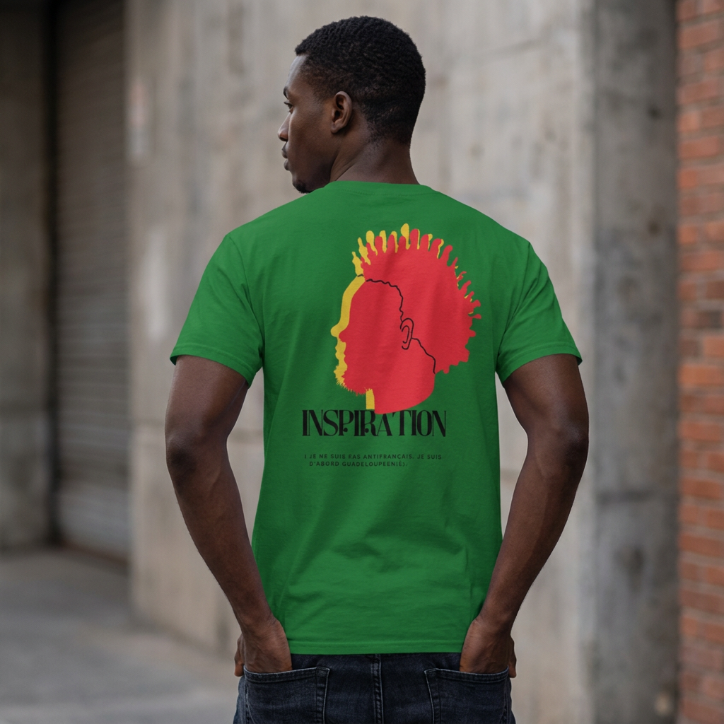 T-shirt classique homme Guadeloupe Face