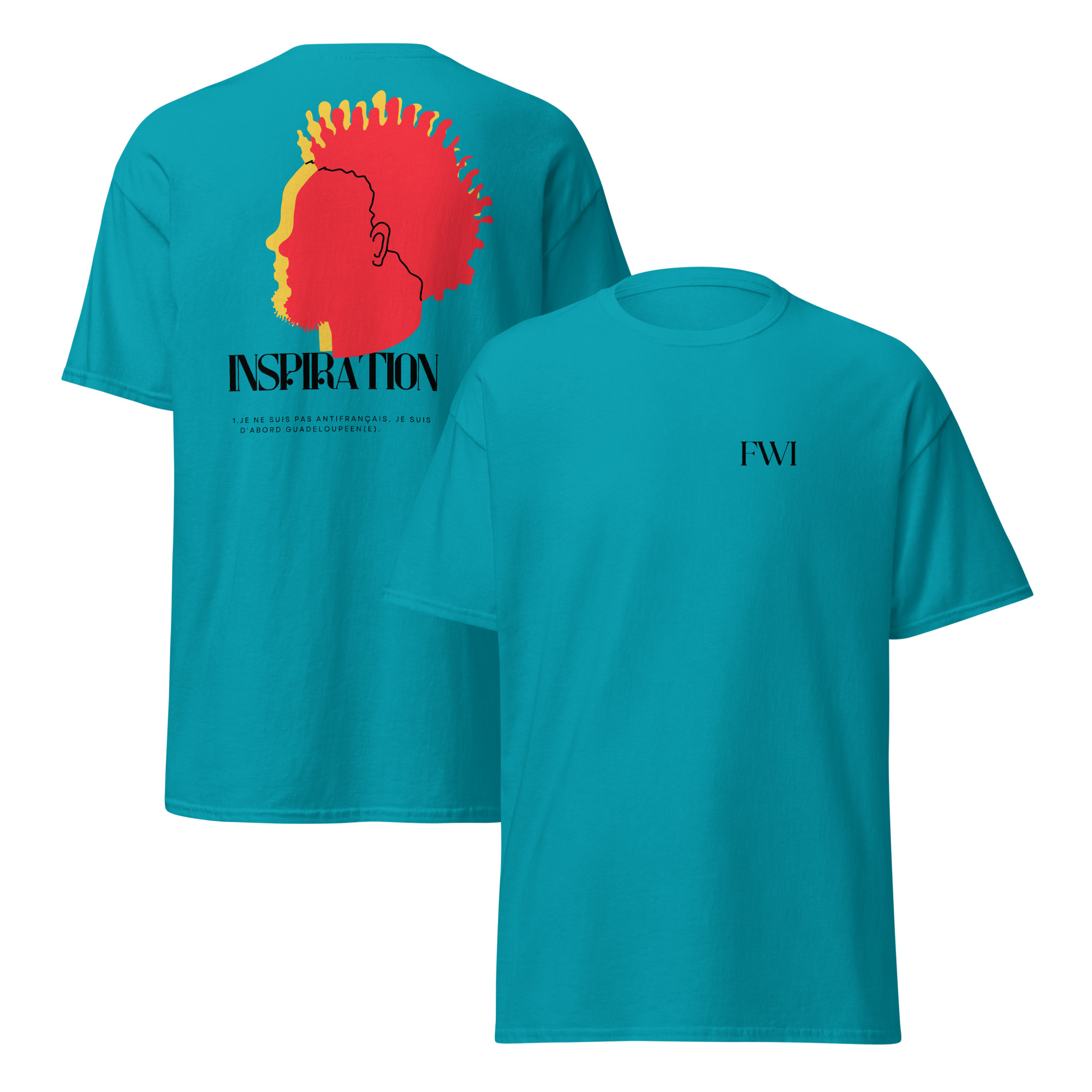 T-shirt classique homme Guadeloupe Face – Image 9